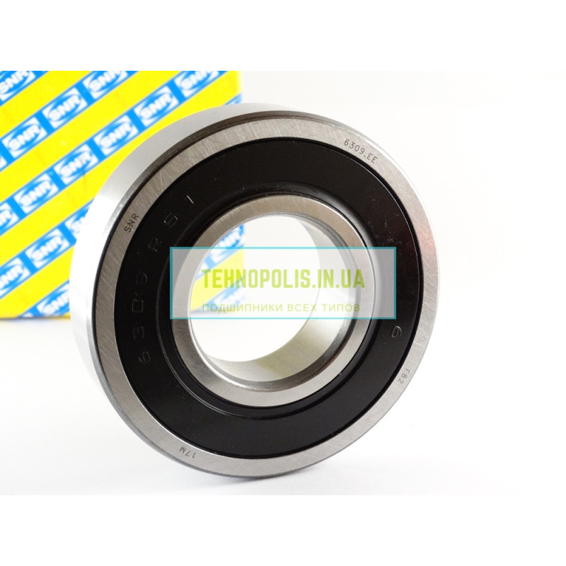 6309 EE (180309) SNR Кульковий однорядний радіальний підшипник