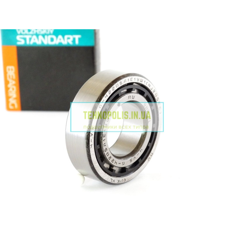 42205 E (NJ205) VPZ Волжск роликовый радиальный однорядный подшипник