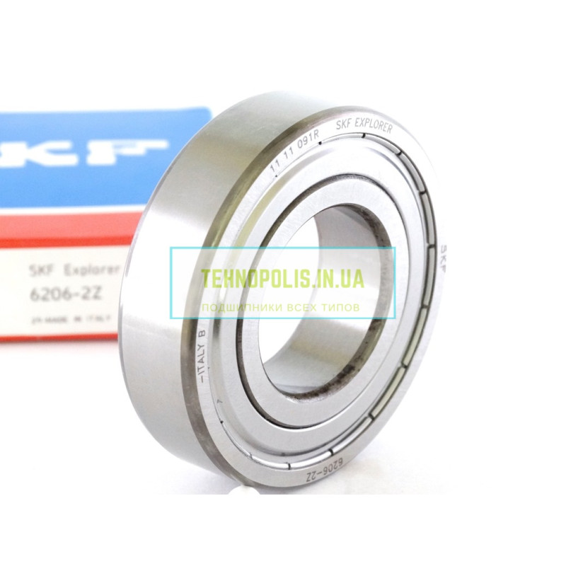 6206 2Z SKF Кульковий однорядний радіальний підшипник