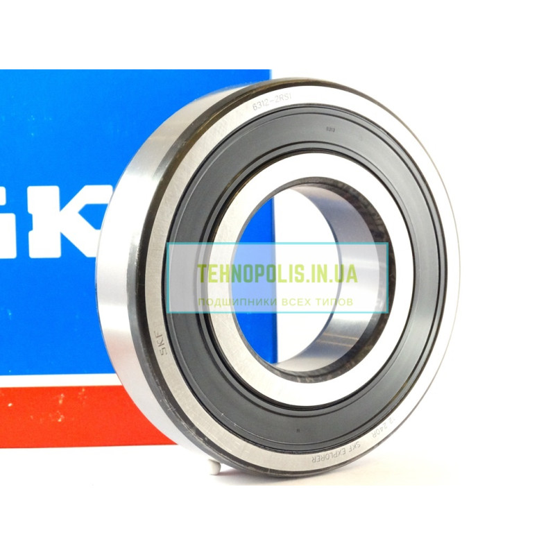 6312 2RS1 SKF Кульковий однорядний радіальний підшипник