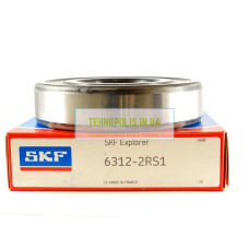 6312 2RS1 SKF Кульковий однорядний радіальний підшипник