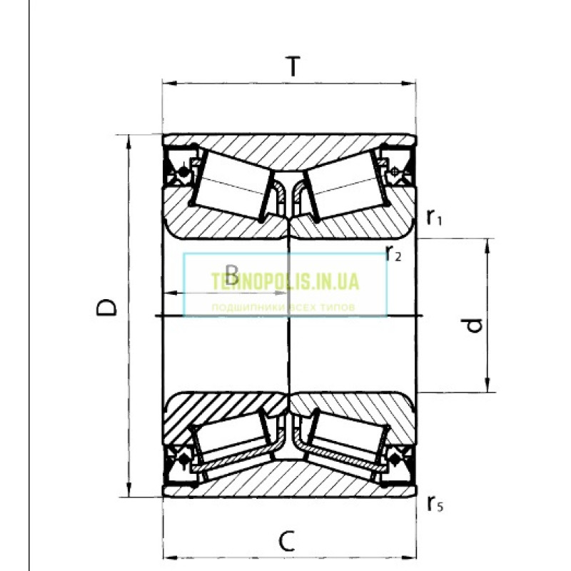 Подшипник Renault Logan, Chevrolet Aveo (537905 — DAC255237) VPZ роликовый двухрядный ступичный