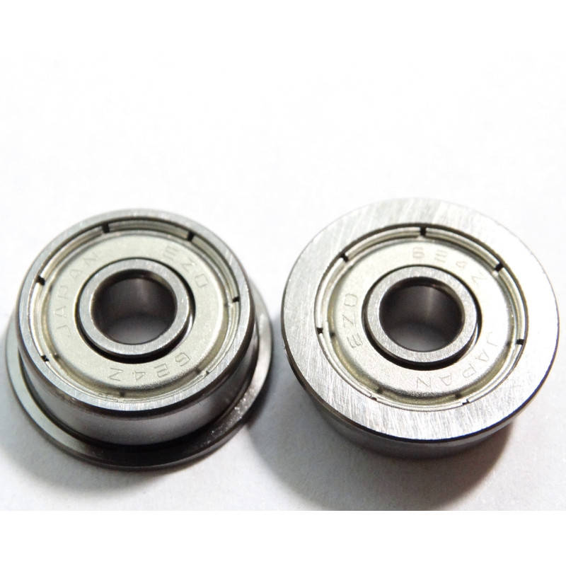 F624 ZZ EZO Шариковый однорядный подшипник c фланцем