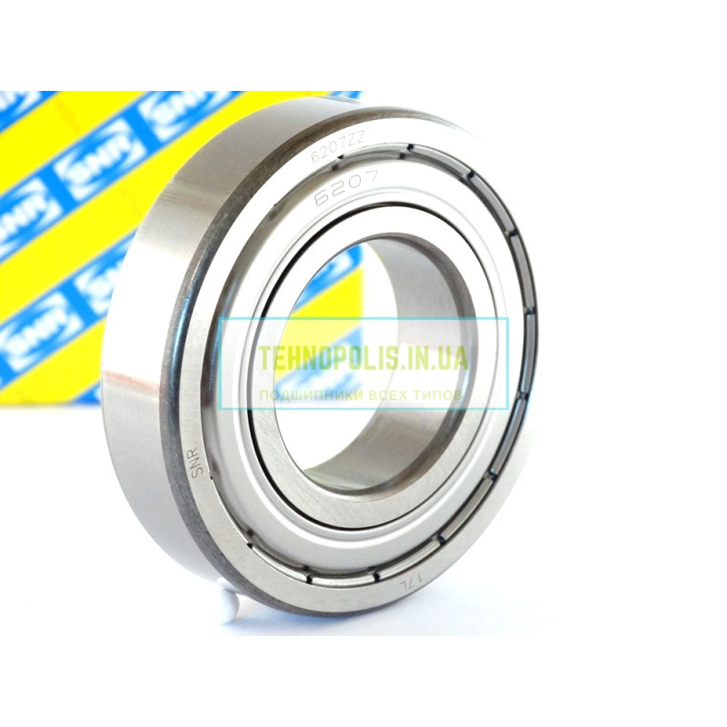6207 ZZ SNR Кульковий однорядний радіальний підшипник