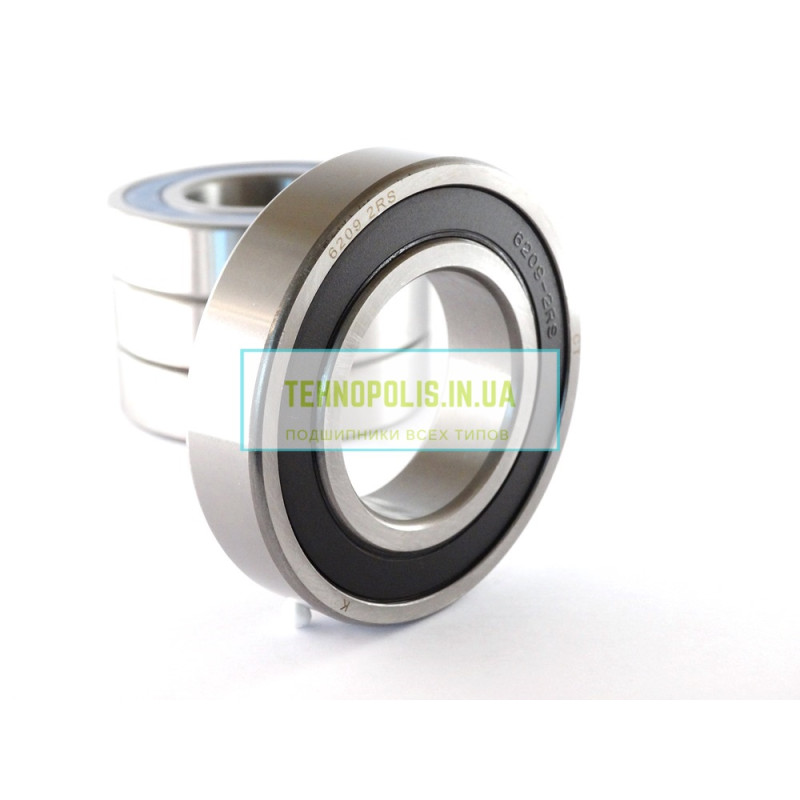 6209 2RS (180209)  Кульковий однорядний радіальний підшипник