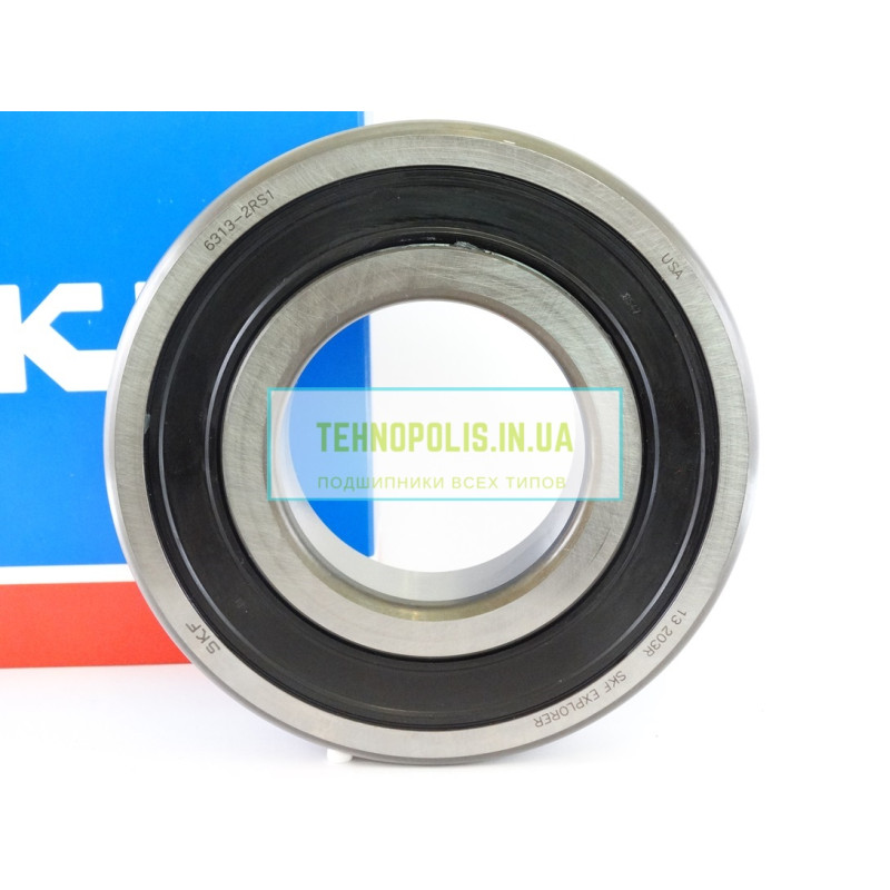 6313 2RS1 SKF Кульковий однорядний радіальний підшипник