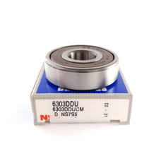 Подшипник 6303 DDU (6303 2RS) NSK, 17×47×17 мм