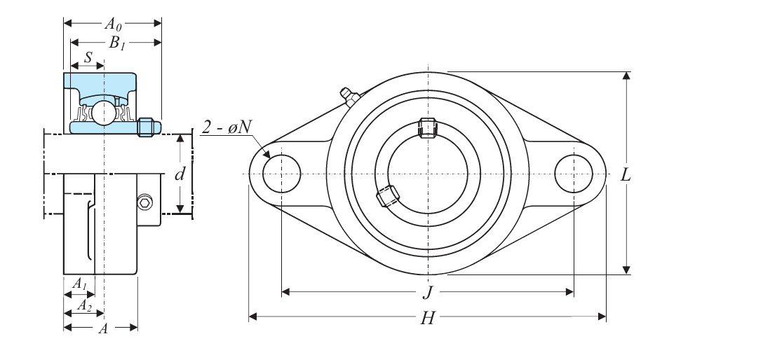 Чертёж UCFL308 CT